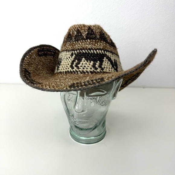 Vintage Peruvian Alpaca Wool Western Hat - Picture 2 of 9